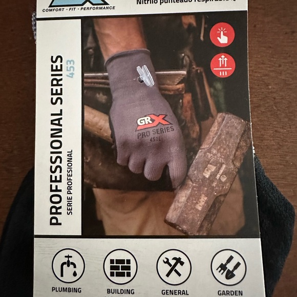 🌵3/$15 GRX professional dotted breathable Nitrile work gloves (see description) - Picture 1 of 5